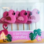 Flamingo Candle set (per 6 stuks) +€4,95